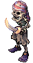 Sprite do monstro Esqueleto Pirata