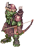 Sprite do monstro Orc Arqueiro