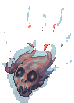 Sprite do monstro Crânio Flamejante